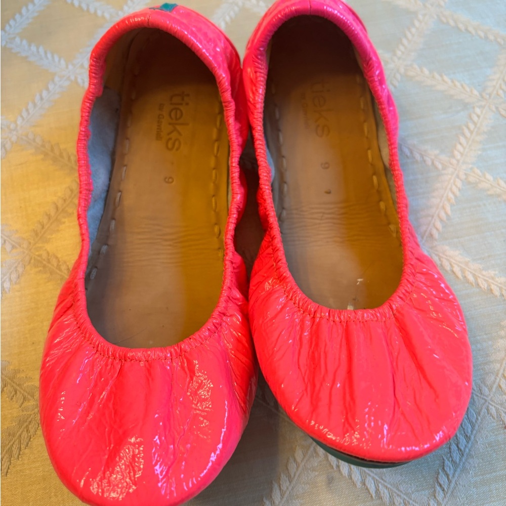 Tieks Women's Pink Ballet Flats